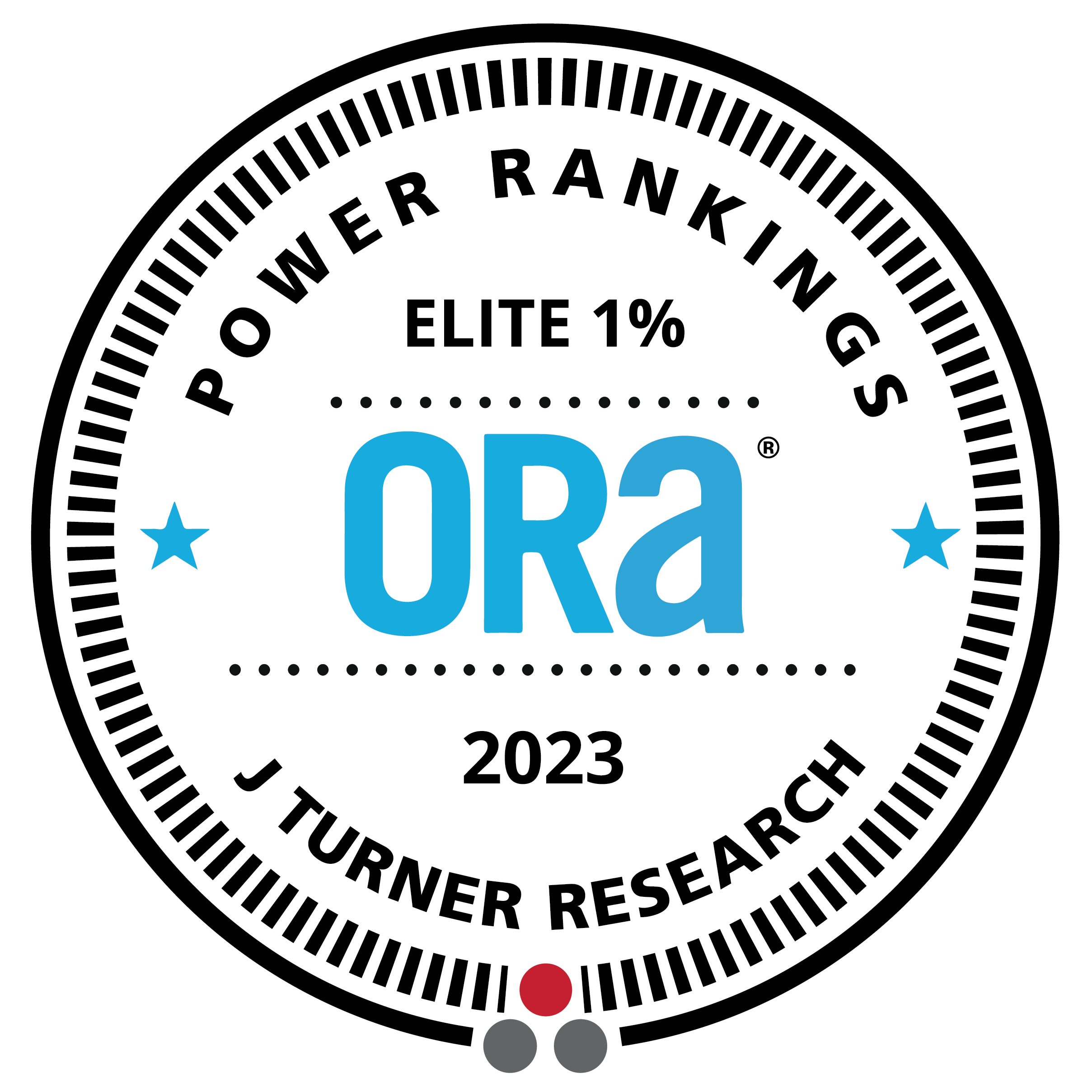 J Turner Research Power Rankings - 2023 Elite 1% ORA