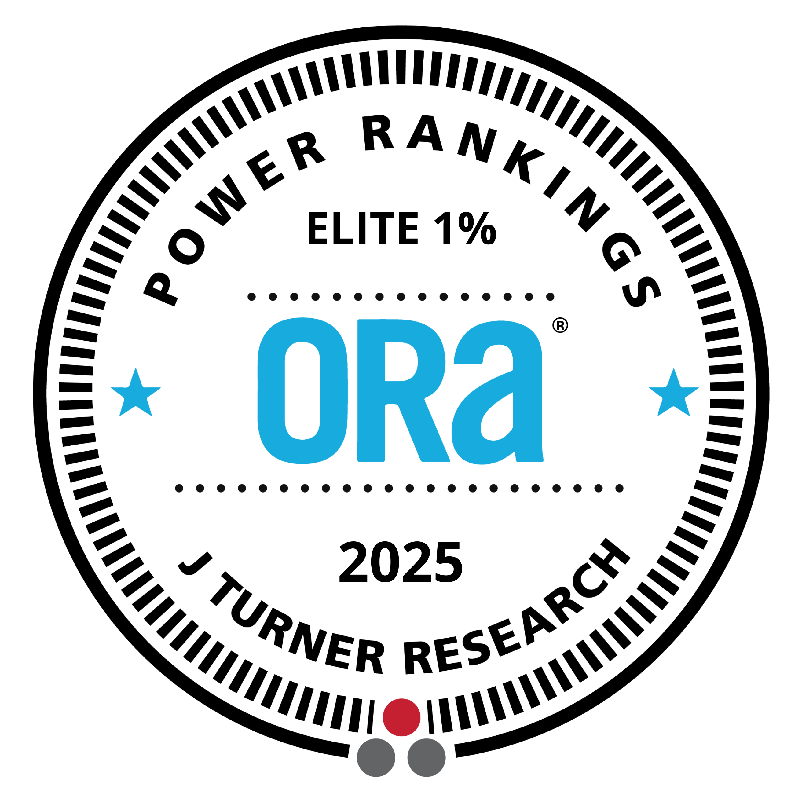 J Turner Research Power Rankings - 2025 Elite 1% ORA